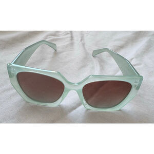 Women's Unbranded Light Blue Cat Eye Sunglasses One Size